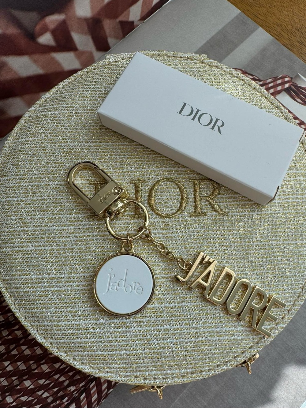 Dior J'adore Keychain Gold GWP